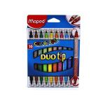 Maped 849010 Peps Duo Tip Keçeli Boya Kalemi 12 Renk