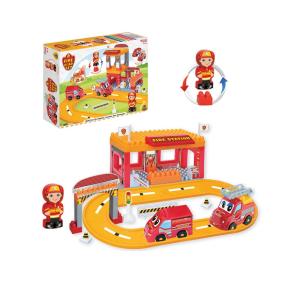 Dede Oyuncak 03323 Eğitici Lego Blok İtfaiye Yol Seti 50 Parça