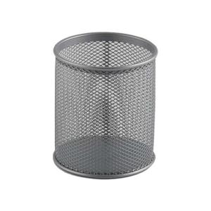 Mas 500 Metal Perforeli Silindir Kalemlik Gümüş