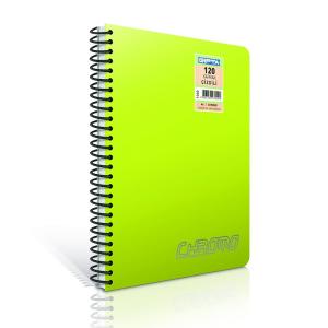 Gıpta 2065 Chromo Plastik Kapak Spiralli Defter 100 Yaprak A4 Çizgisiz