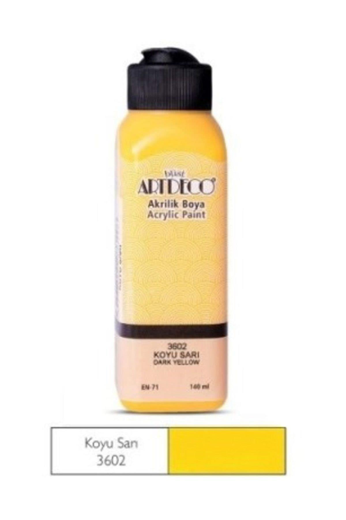 Artdeco 3602 Akrilik Boya 140 ML Koyu Sarı