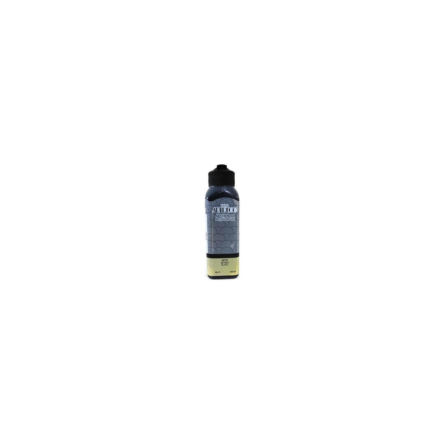 Artdeco Akrilik Boya 140 ML Siyah Akrilik Boya (12 Adet)