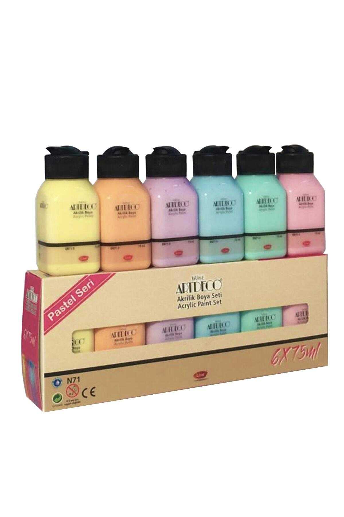 Artdeco Akrilik Boya Set Pastel Renkler 6 x 75ml