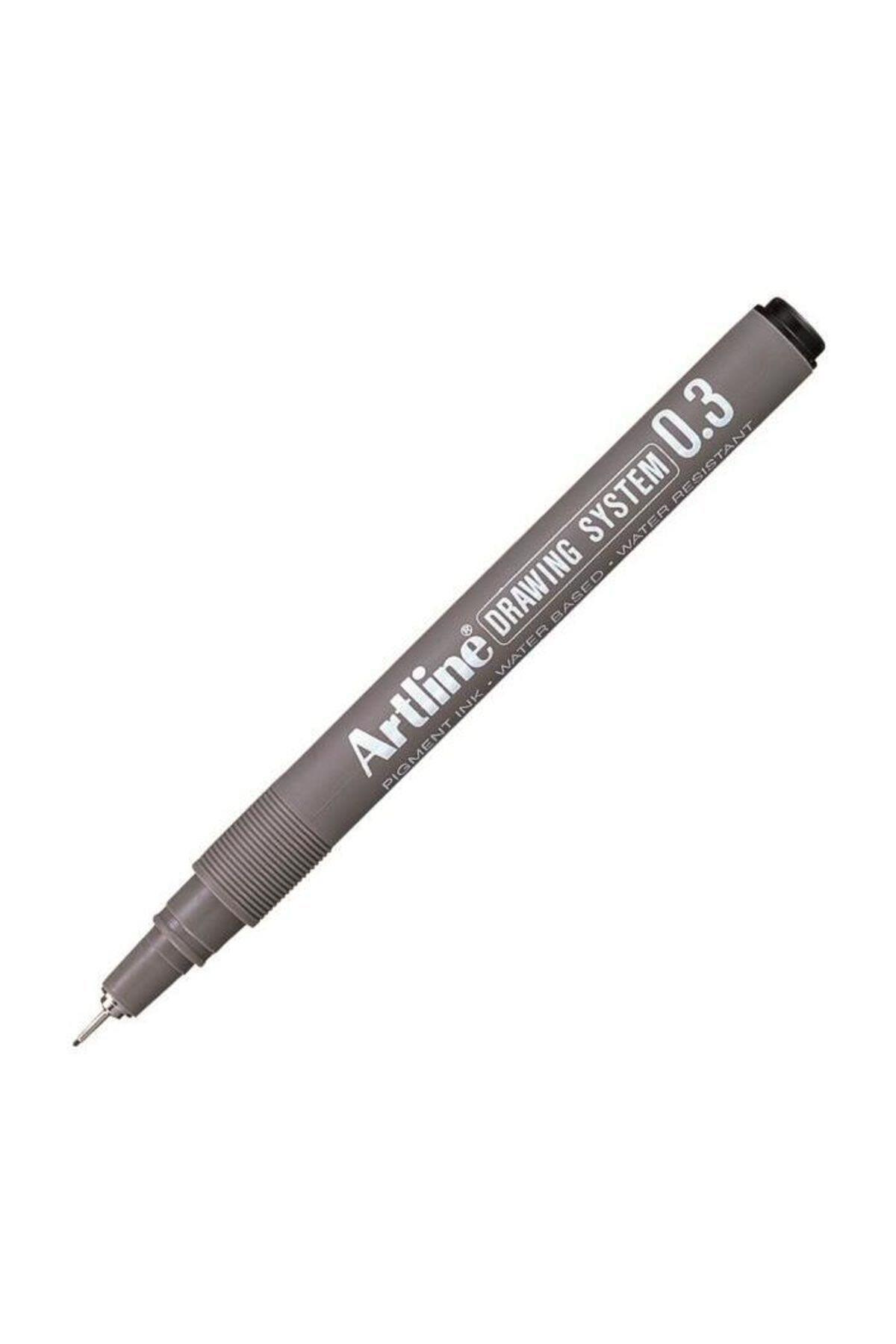Artline Çizim Kalemi 0.3 MM Siyah EK233