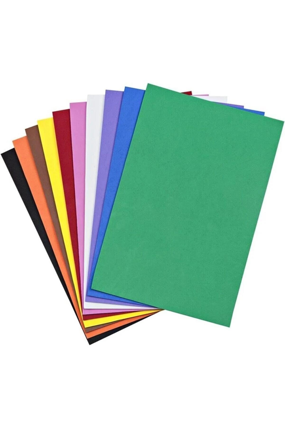 Bafix Eva Yapışkanlı 50x70 CM 10 Renk Karışık Yapışkanlı Eva
