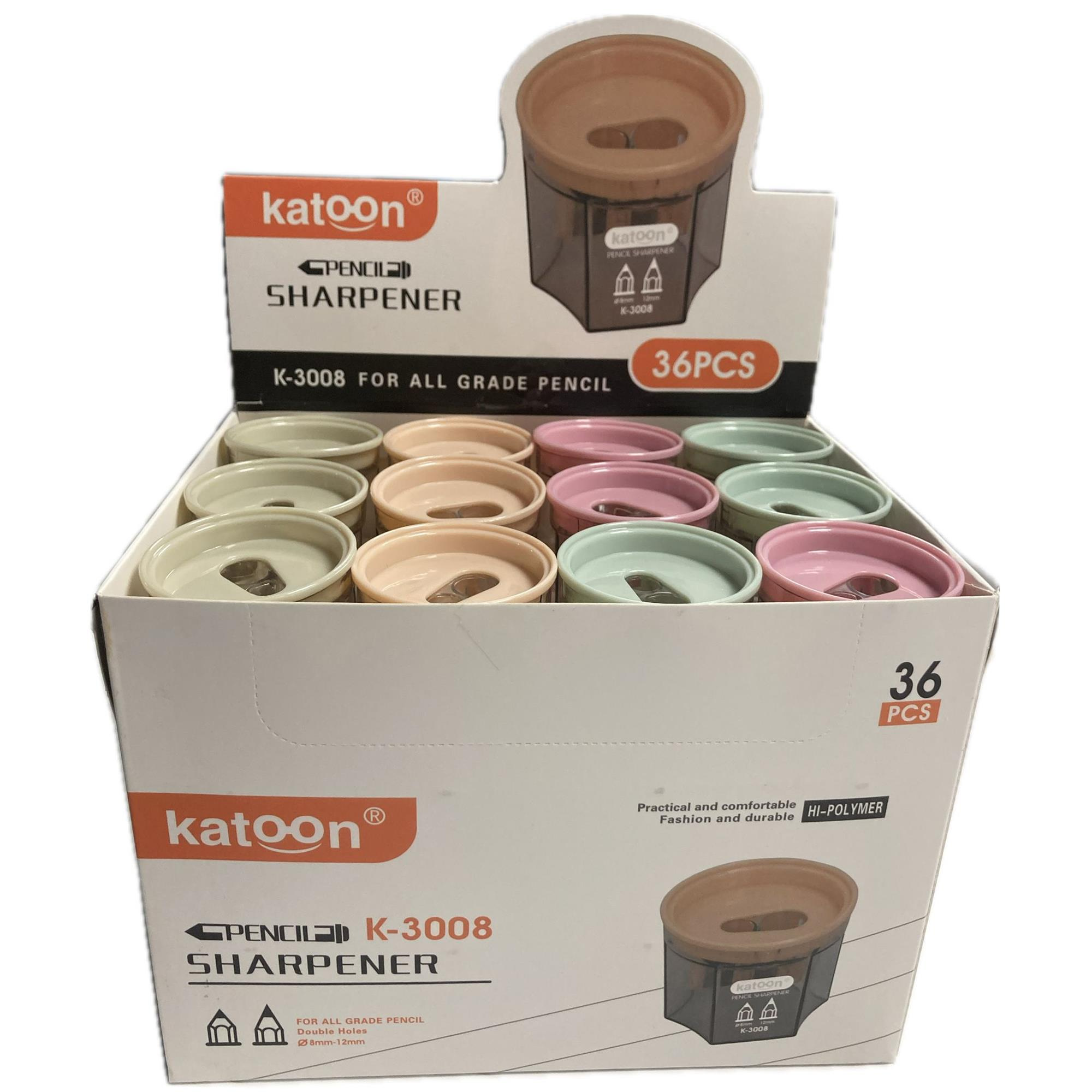 Bafix Katoon Kalemtraş Çiftli Hazneli Kalemtıraş 36 Lı Paket