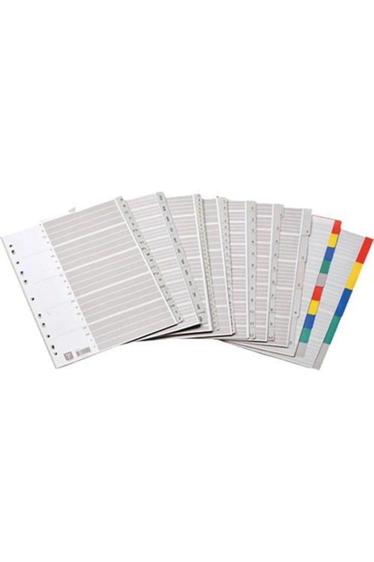 Bafix Seperatör 1-12 Rakamlı Plastik A4 Seperatör (25 Adet)