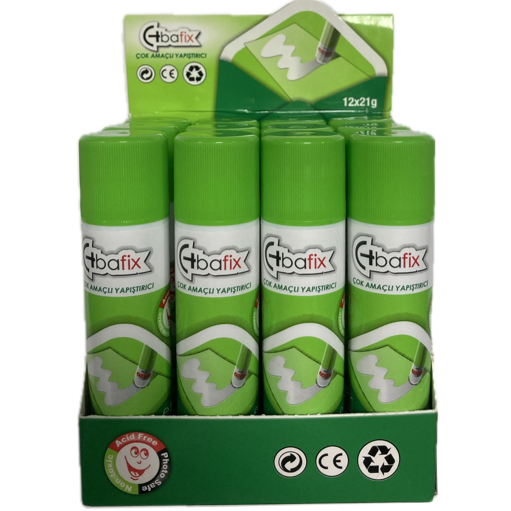 Bafix Stick Yapıştırıcı 21 GR Stick Yapıştırıcı 12 Li Paket