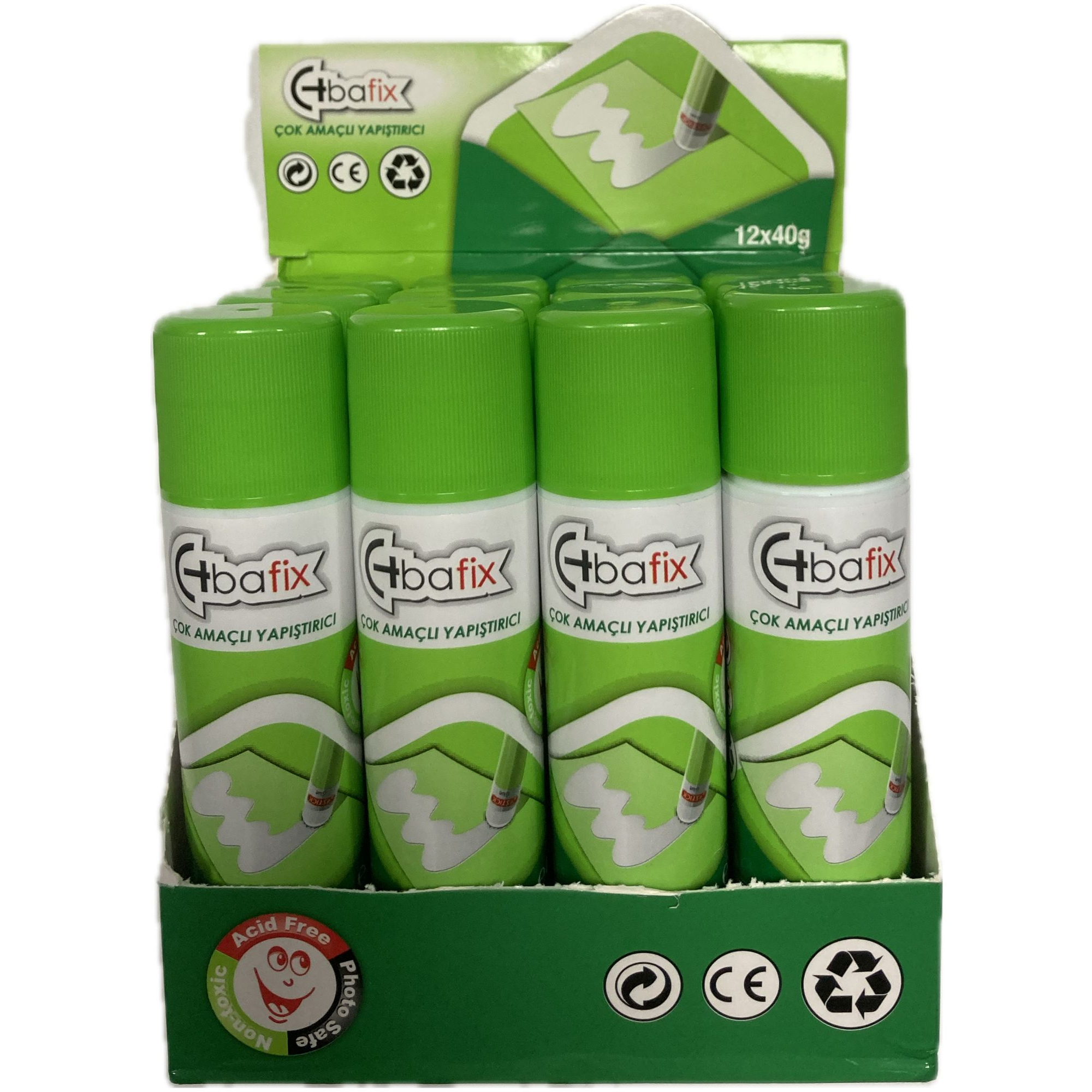 Bafix Stick Yapıştırıcı 40 GR Stick Yapıştırıcı 12 Li Paket