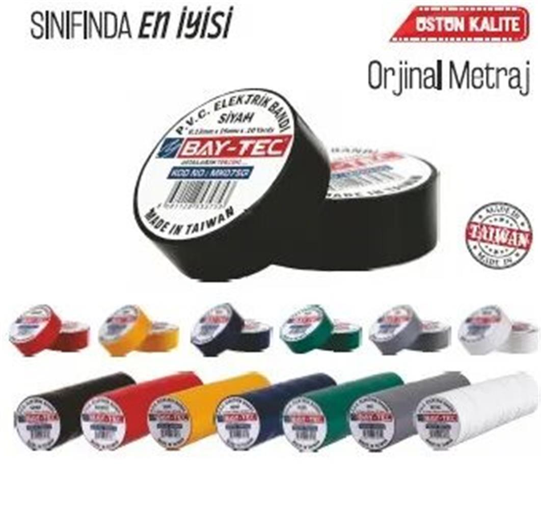 Bay-Tec Mk0770 Kırmızı 10 lu Elektrik Bandı