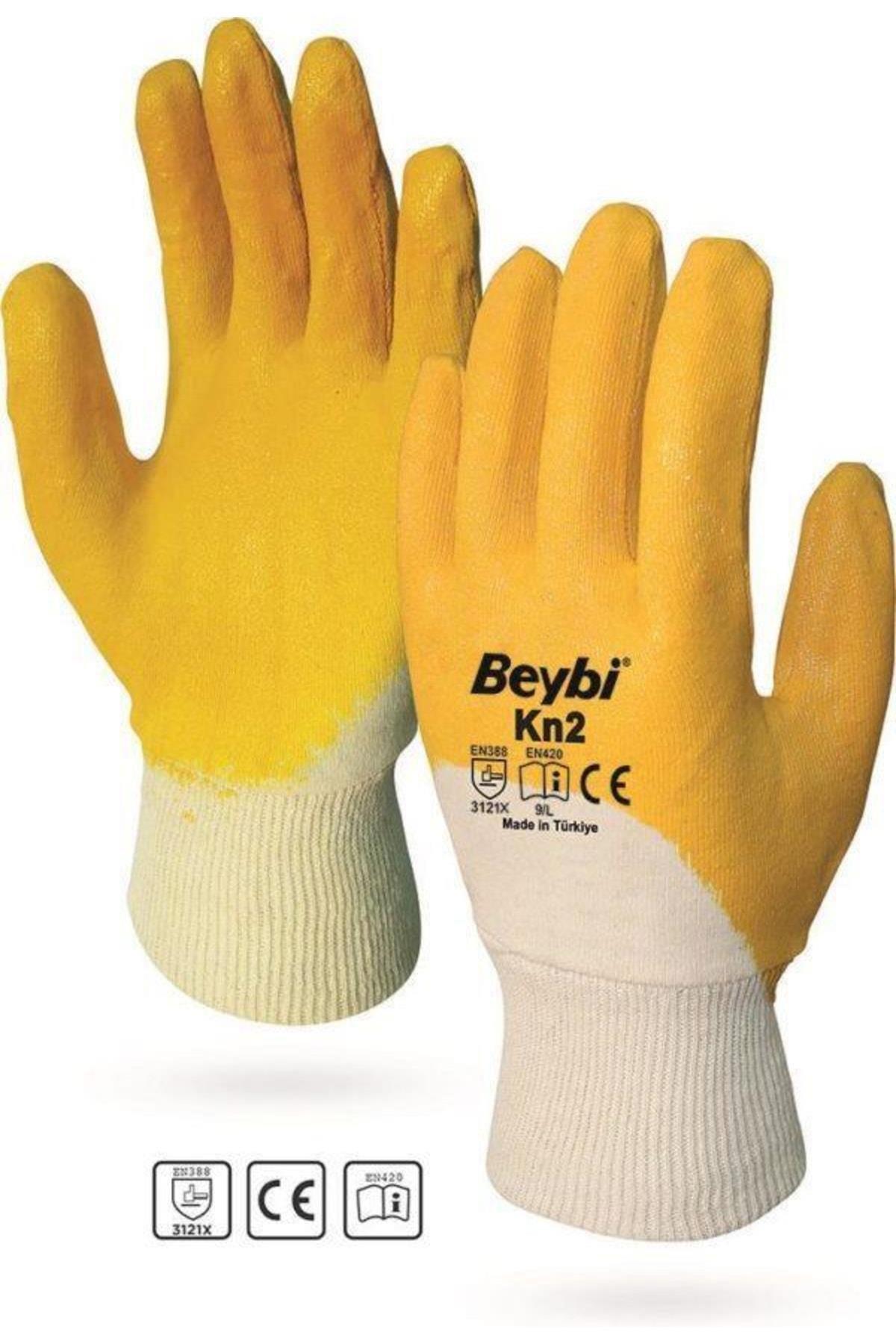 Beybi Pamuk Nitirl 10 Beden Eldiven 12 Li Paket İş Eldiveni