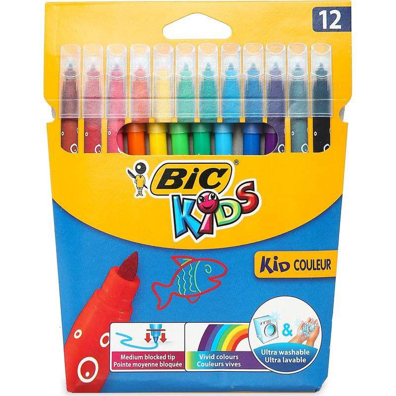 Bic Keçeli Boya Kalemi Kids Couleur Yıkanabilir 12 Renk 920293