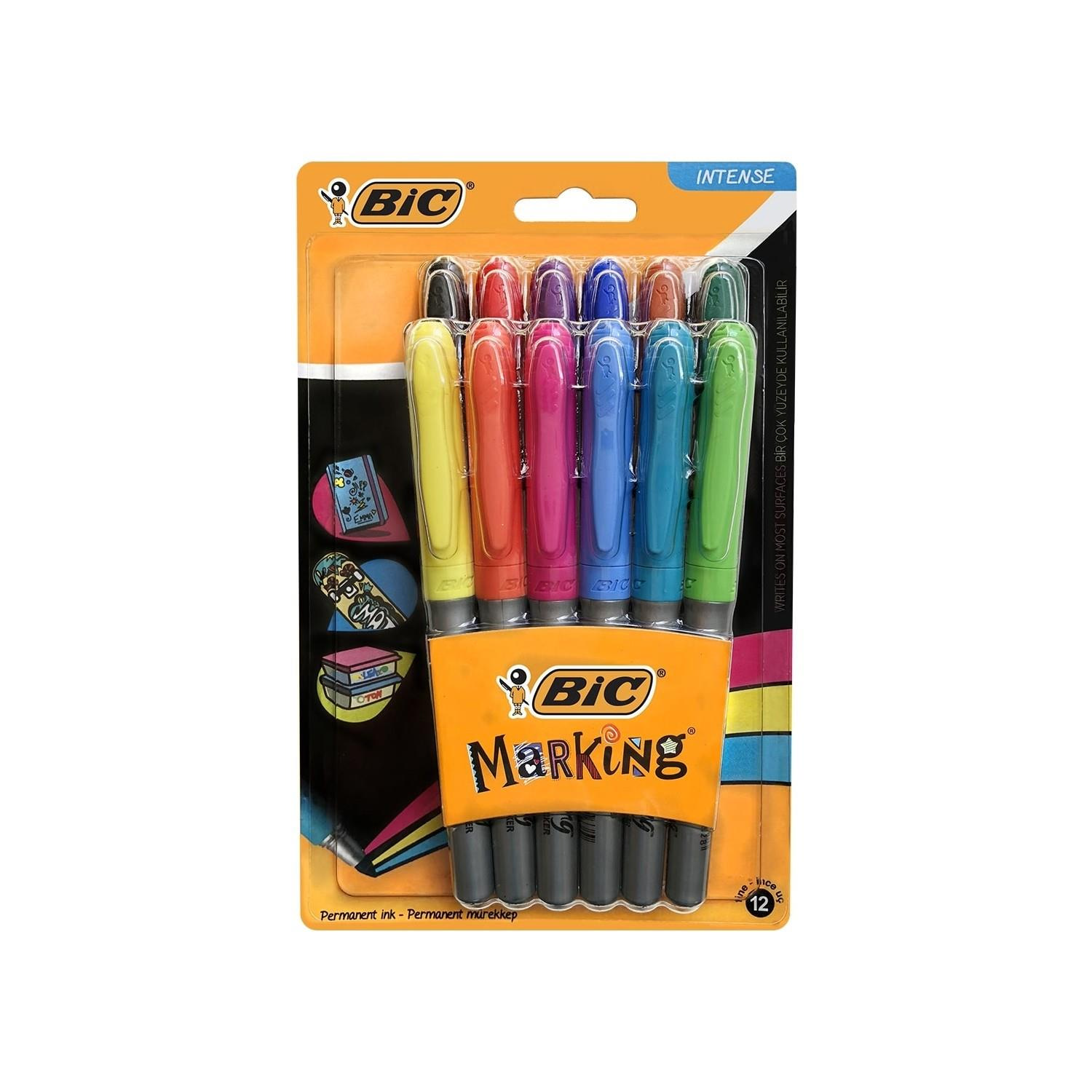 Bic Marking Color Permanent Markör Karışık 12'li Blister