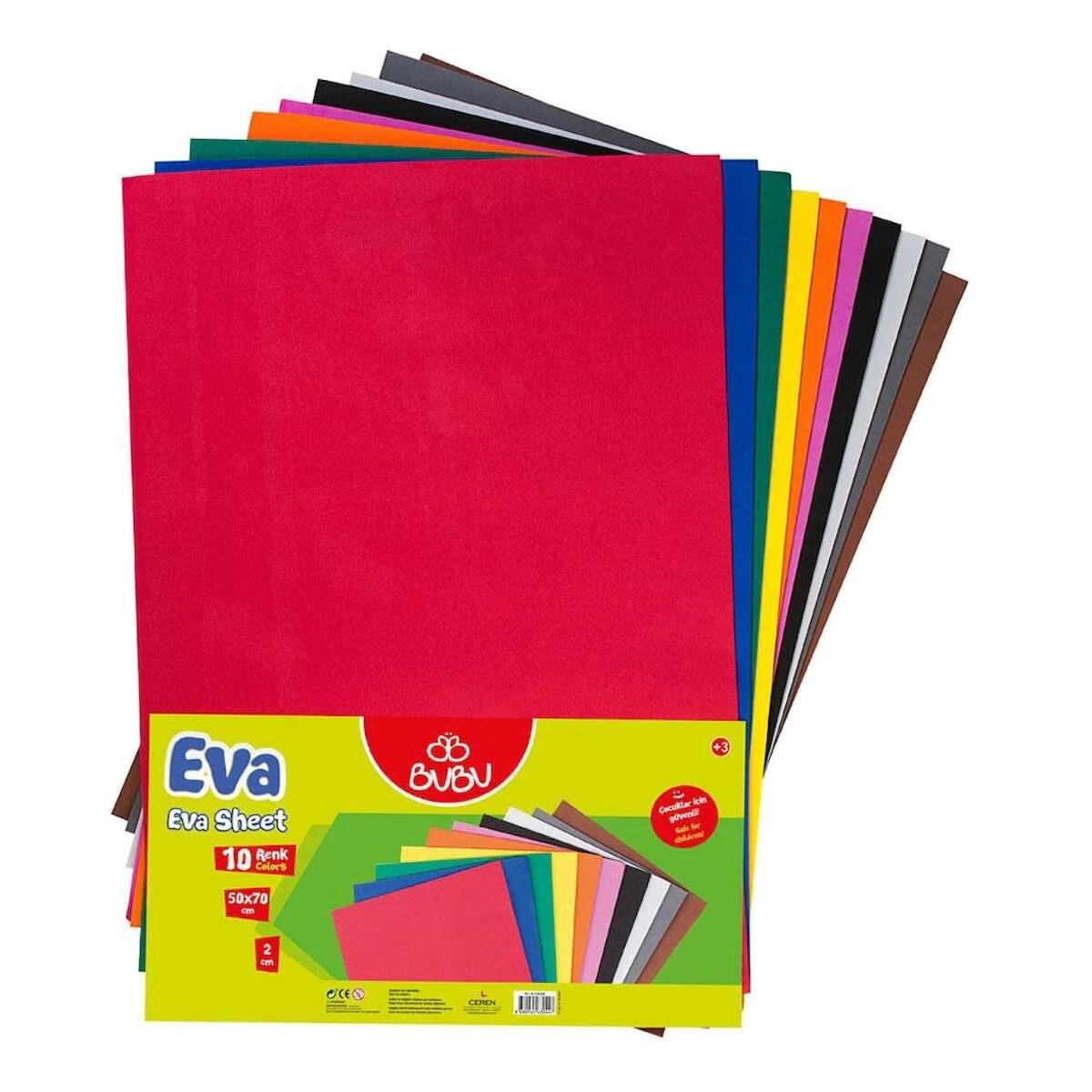 Bu-Bu Eva 50x70 CM 10 Karışık Renk Eva