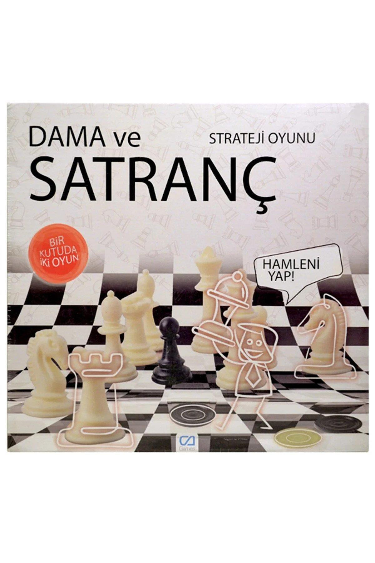 Ca Games Dama ve Satranç Plastik Kutulu