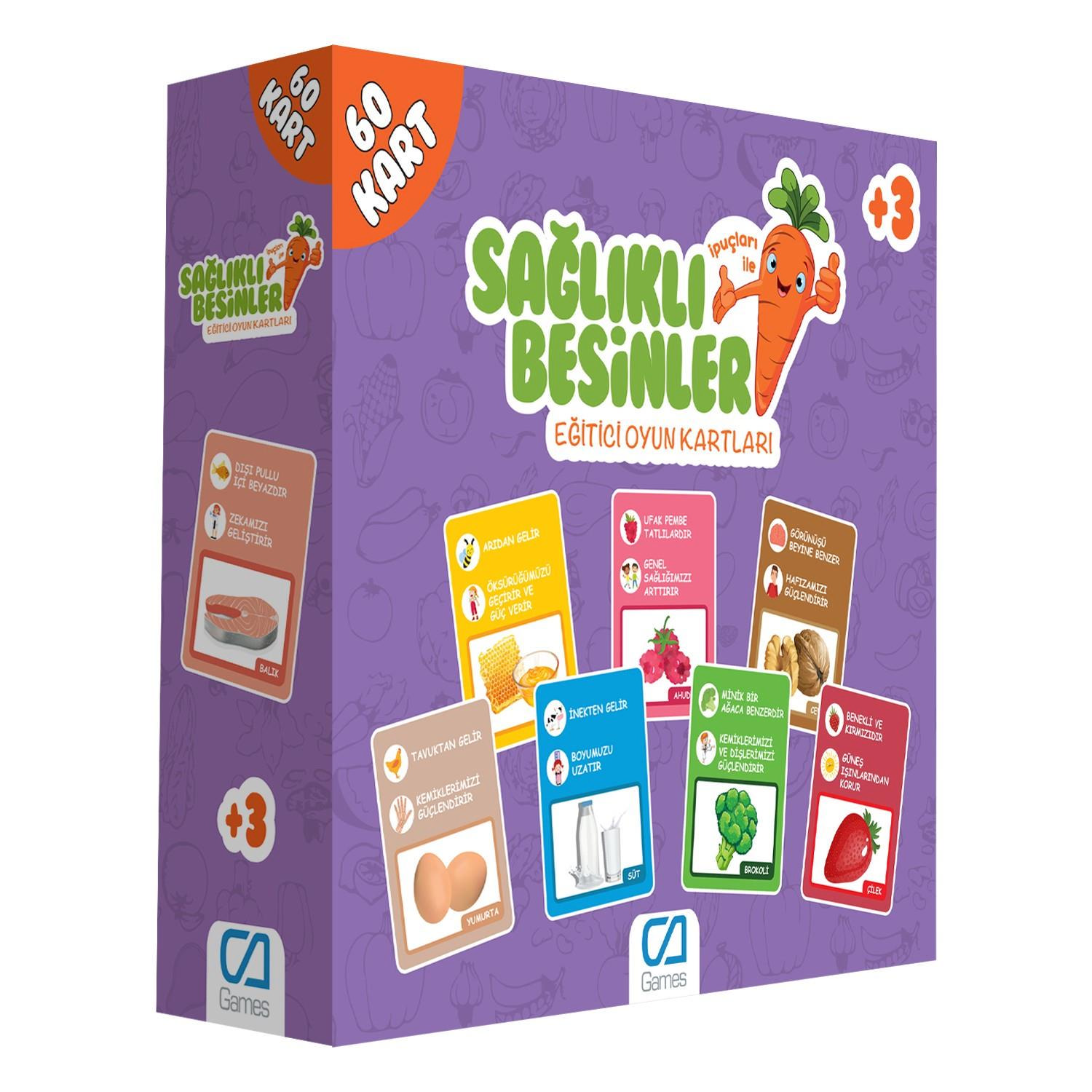 Ca Games 5106 Eğitici Oyun Kartları - Sağlıklı Besinler