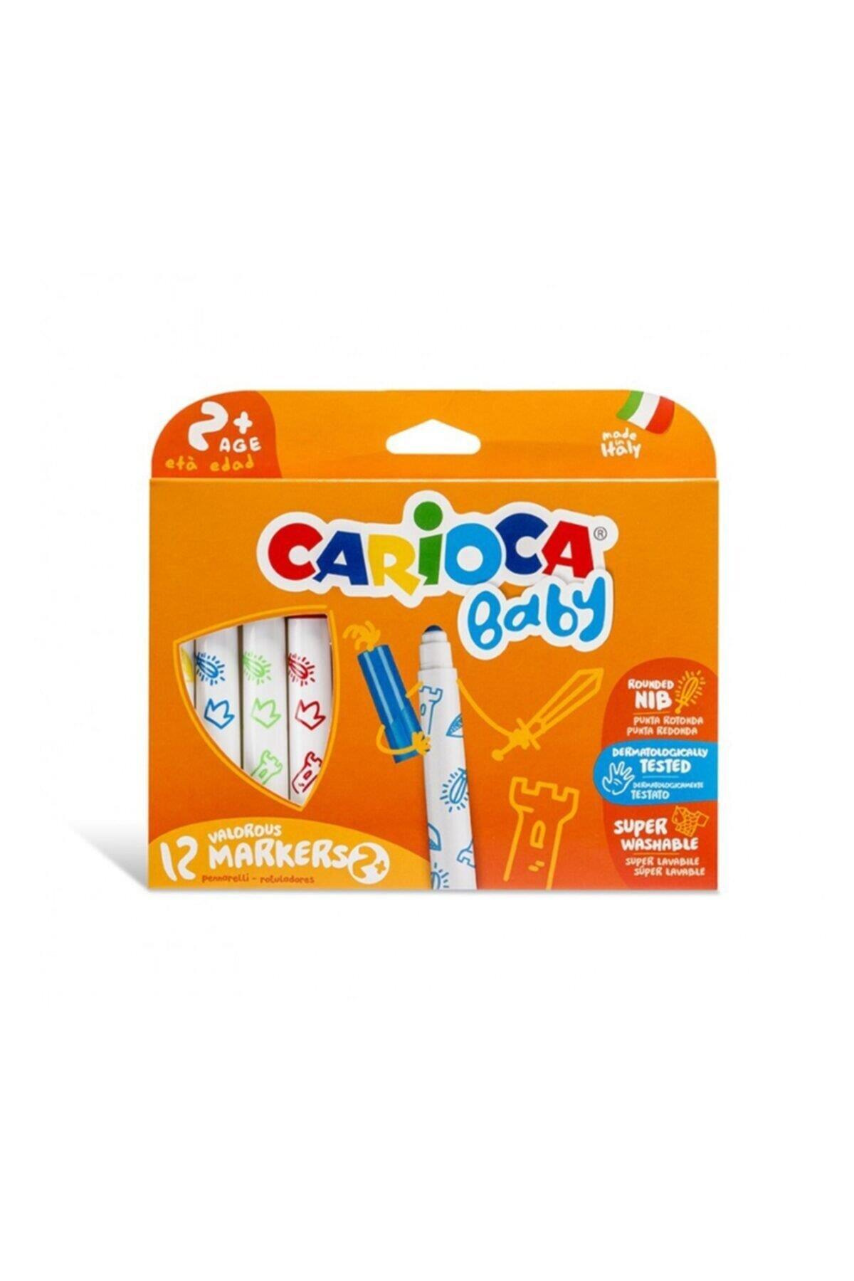 Carioca Keçeli Boya Kalemi Jumbo Bebek Süper Yıkanabilir 12 Li