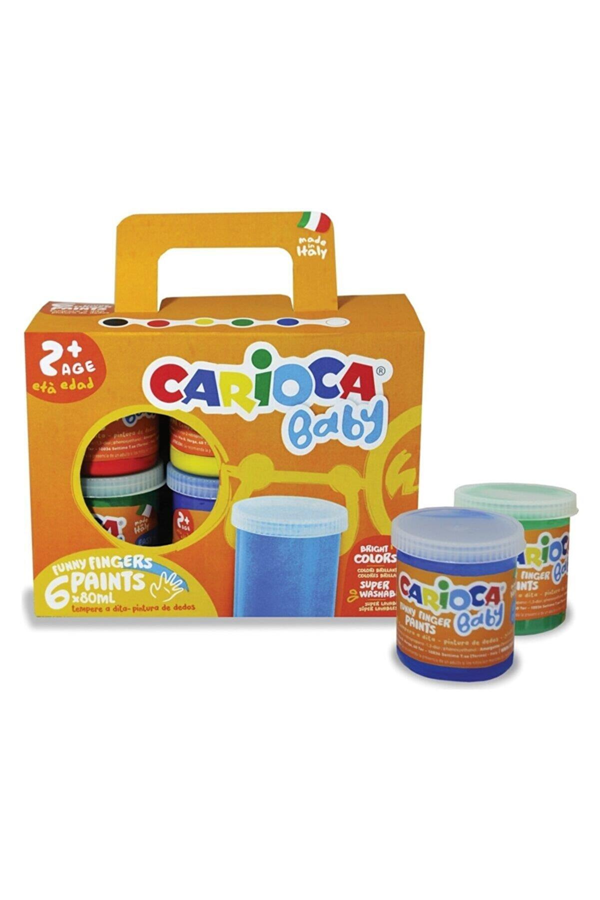 Carioca Parmak Boyası Bebek Süper Yıkanabilir 6 Renk 80 ml
