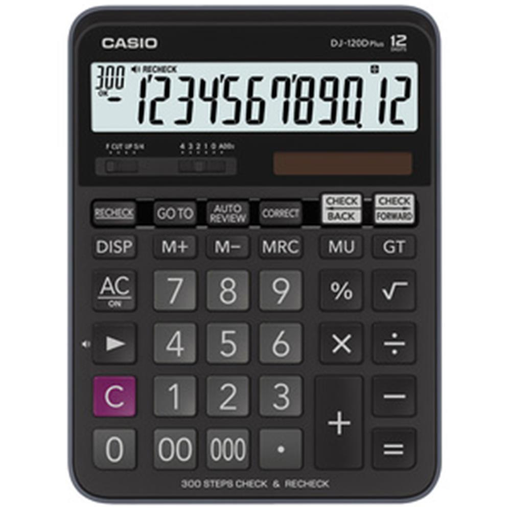 Casio Plus İşlem Kontrollü 12 Hane Masa Üstü Hesap Makinesi