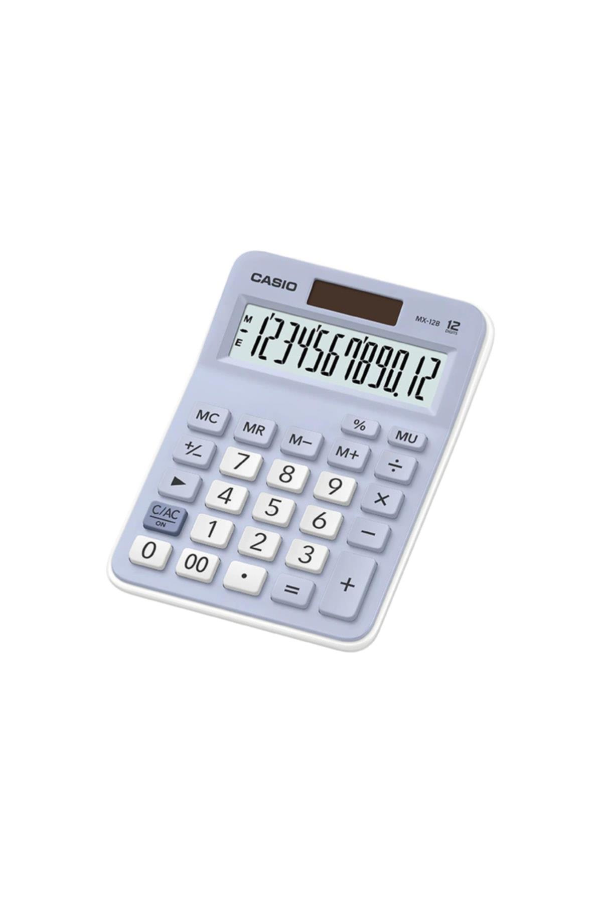Casio Açık Mavi 12 Hane Masa Üstü Hesap Makinesi