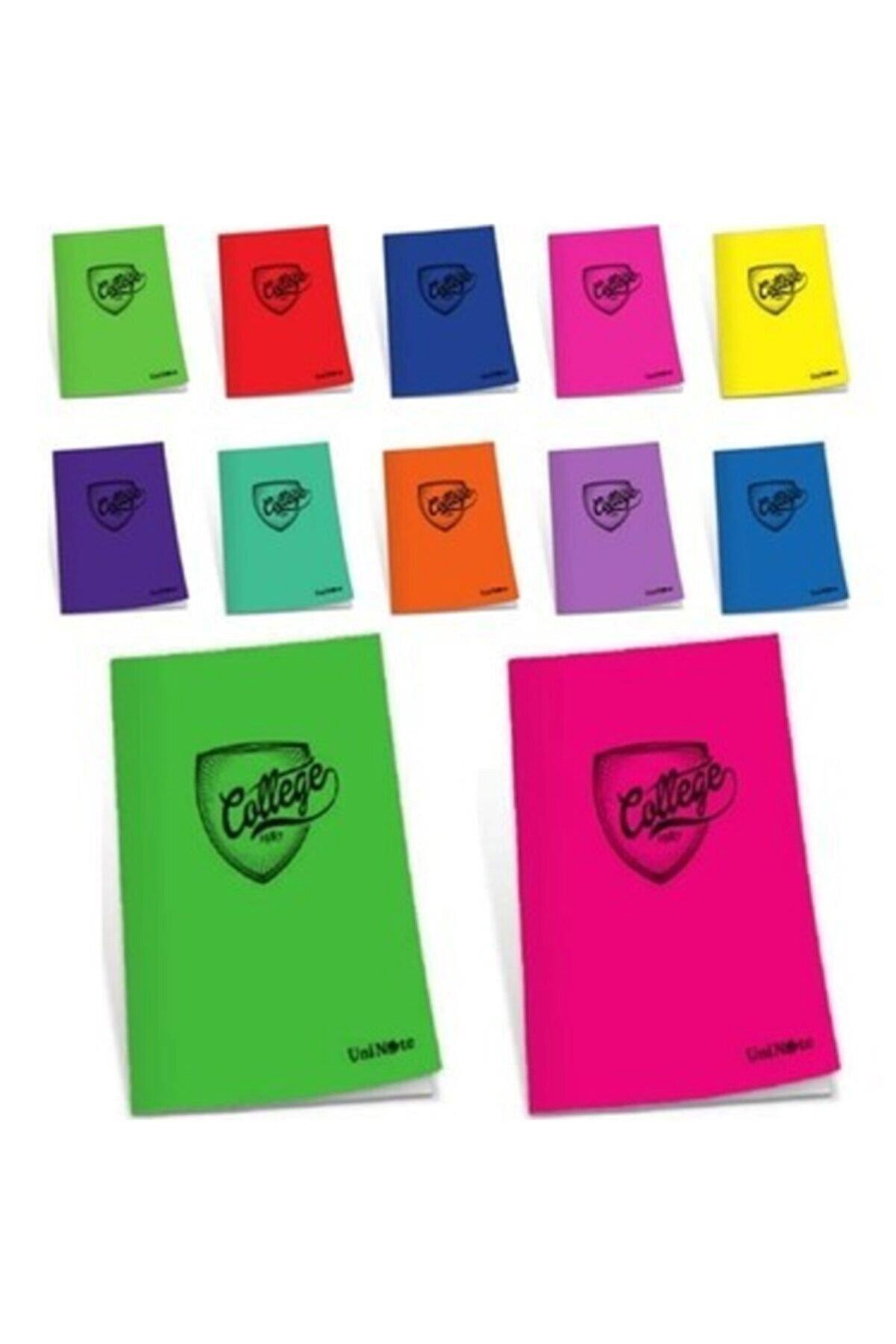 Çınar Plastik Kapak Defter College Dikişli A5 40 Yaprak Kareli 40/4 (12 Li Paket)