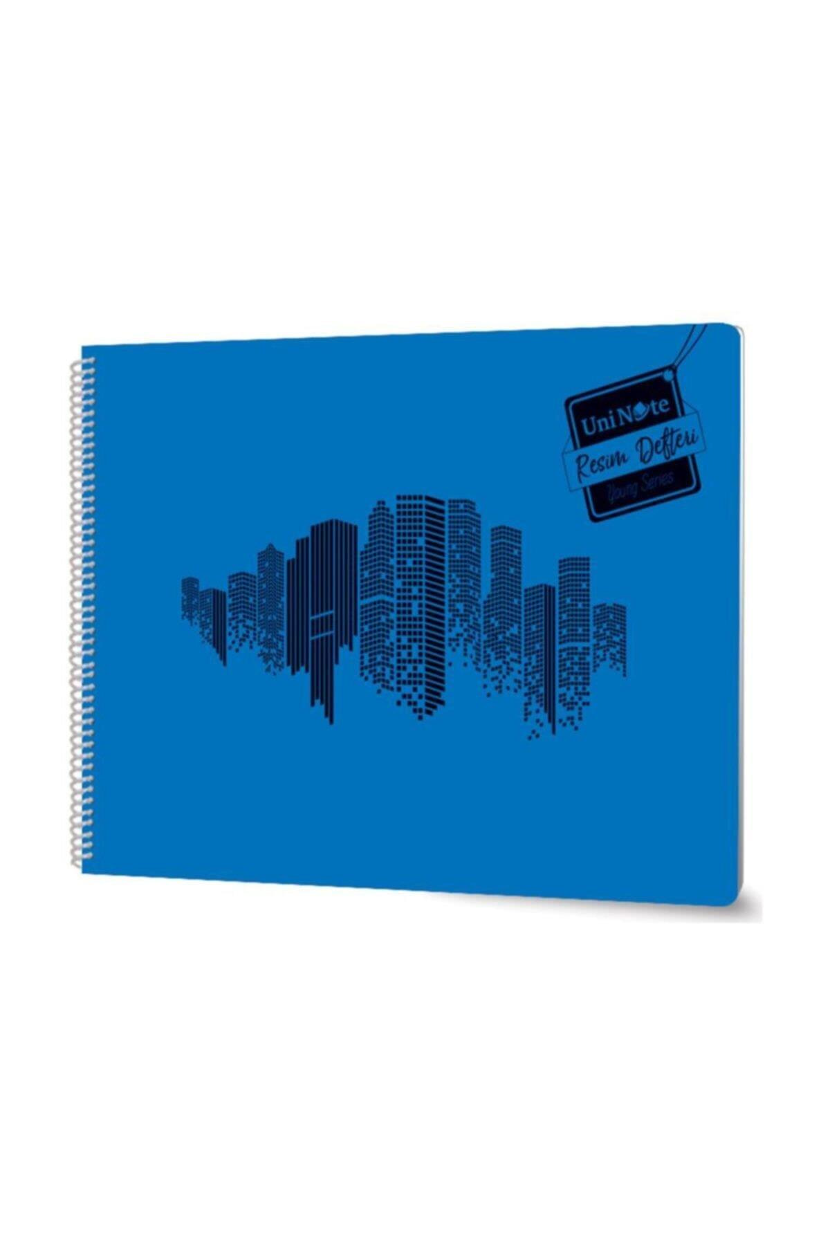 Uni Note Spiralli Resim Defteri Plasik Kapak 24x34cm 25 Yaprak (12 Li Paket)
