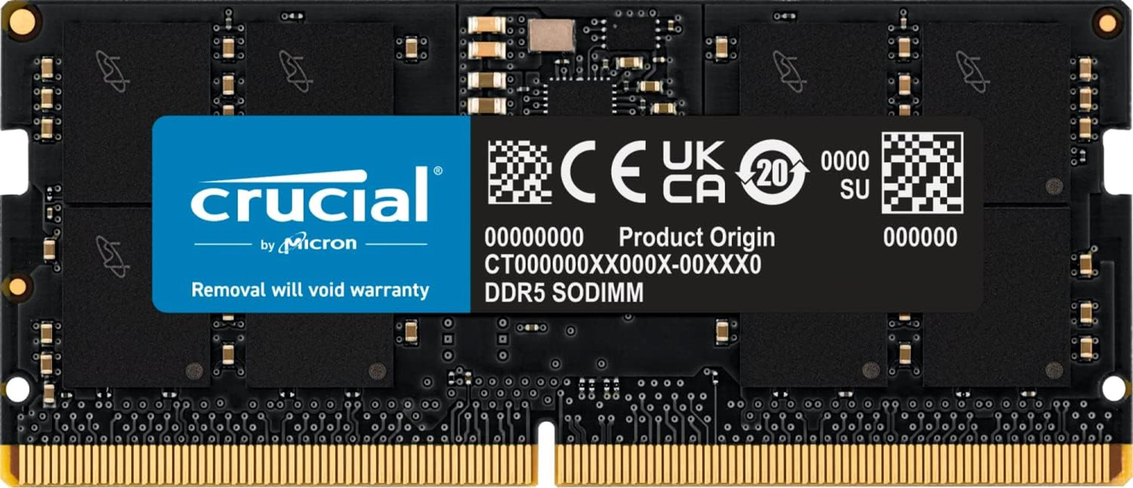 Crucial CT16G48C40S5 Notebook Ram 16GB DDR5 4800MHz CL40