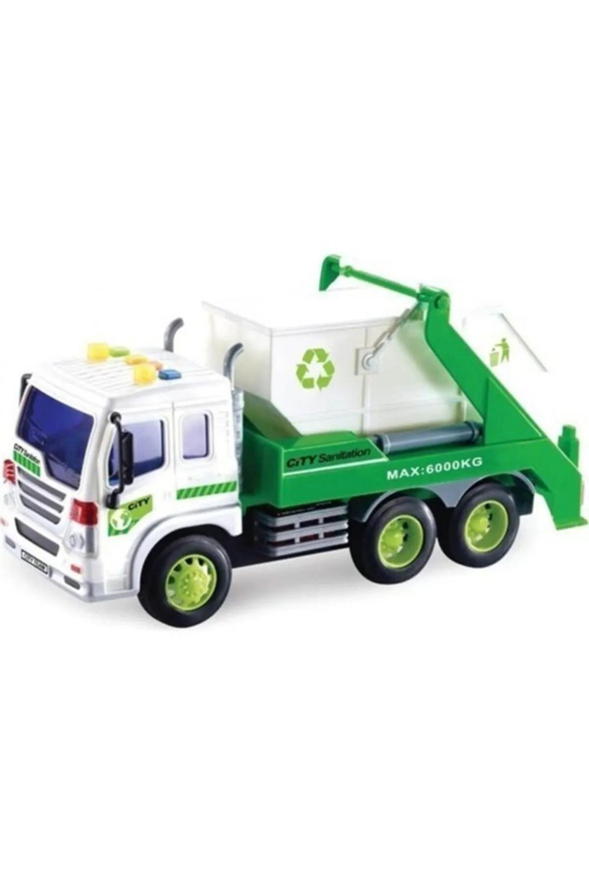 Ctoy Işıklı Sesli Ve Sürtmeli Temizlik Kamyonu 28 Cm