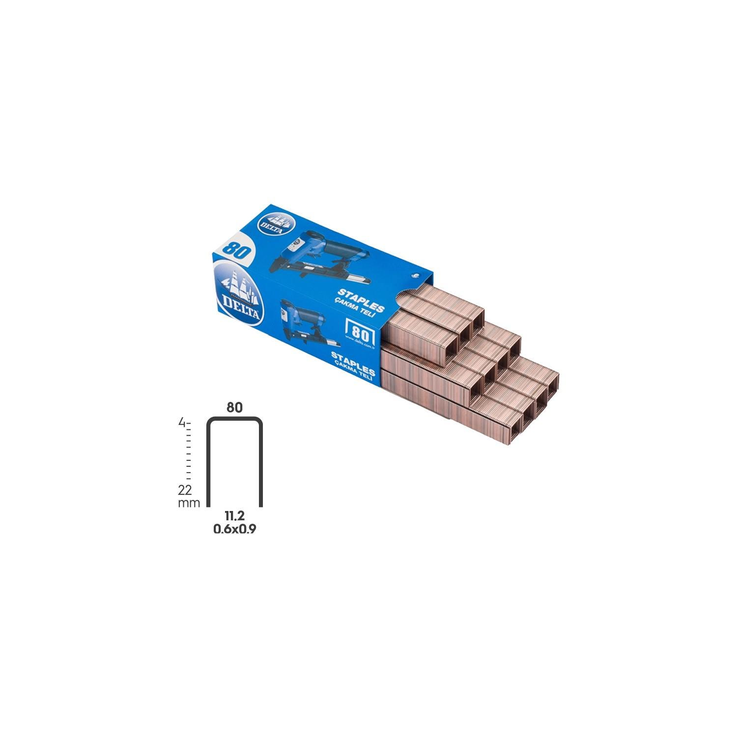Delta Döşeme Teli 80/8 (1 Paket 5000 Adet)