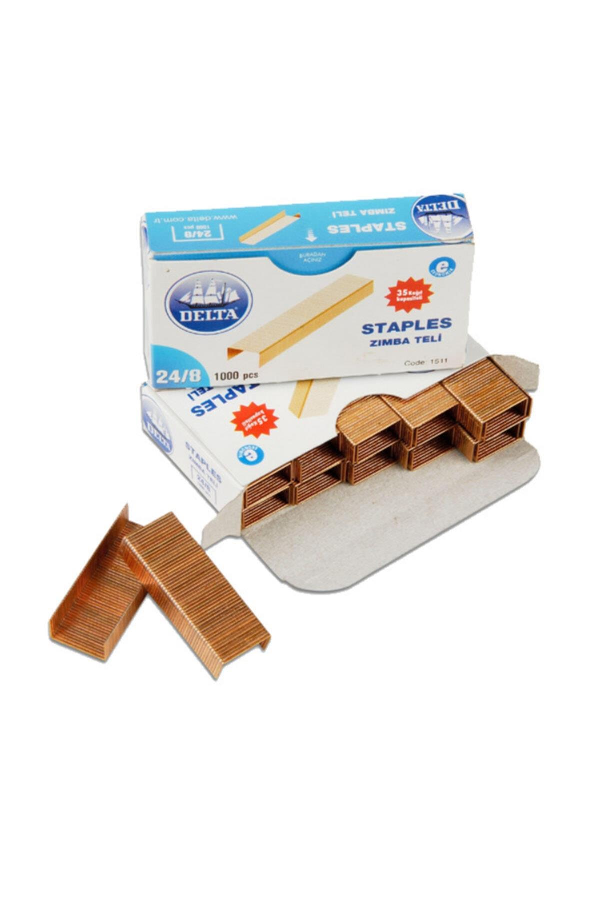 Delta 1521 Zımba Teli Sarı 24-8 1000 Tel 35 Sayfa (10 Paket)