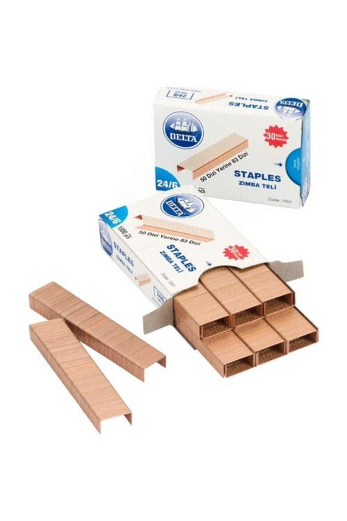 Delta Zımba Teli 24/6 Sarı Zımba Teli 1000 Li
