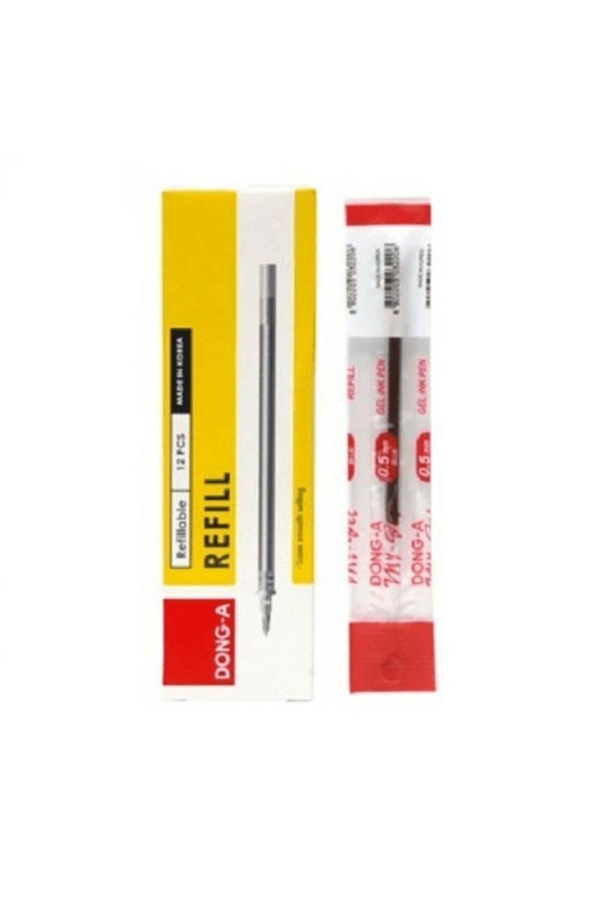 Dong-A Tükenmez Kalem Yedeği My Jel Kırmızı 12 Li 211130 (1 Paket 12 Adet)