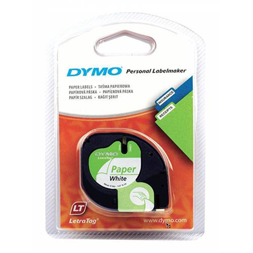 Dymo Letratag Kağıt Şerit 12 mm X 4 Metre Beyaz Kağıt Şerit