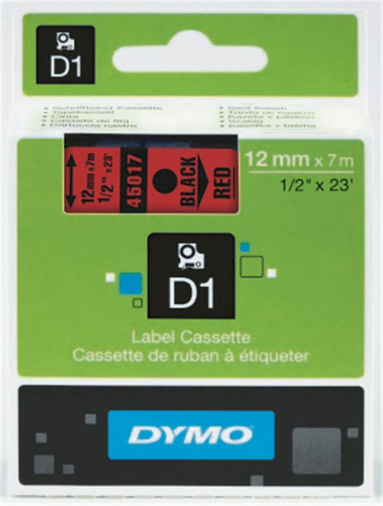 DYMO S0720560 D1 Yedek Şerit, 12 mm x 7 mt Mavi- Siyah (45016)