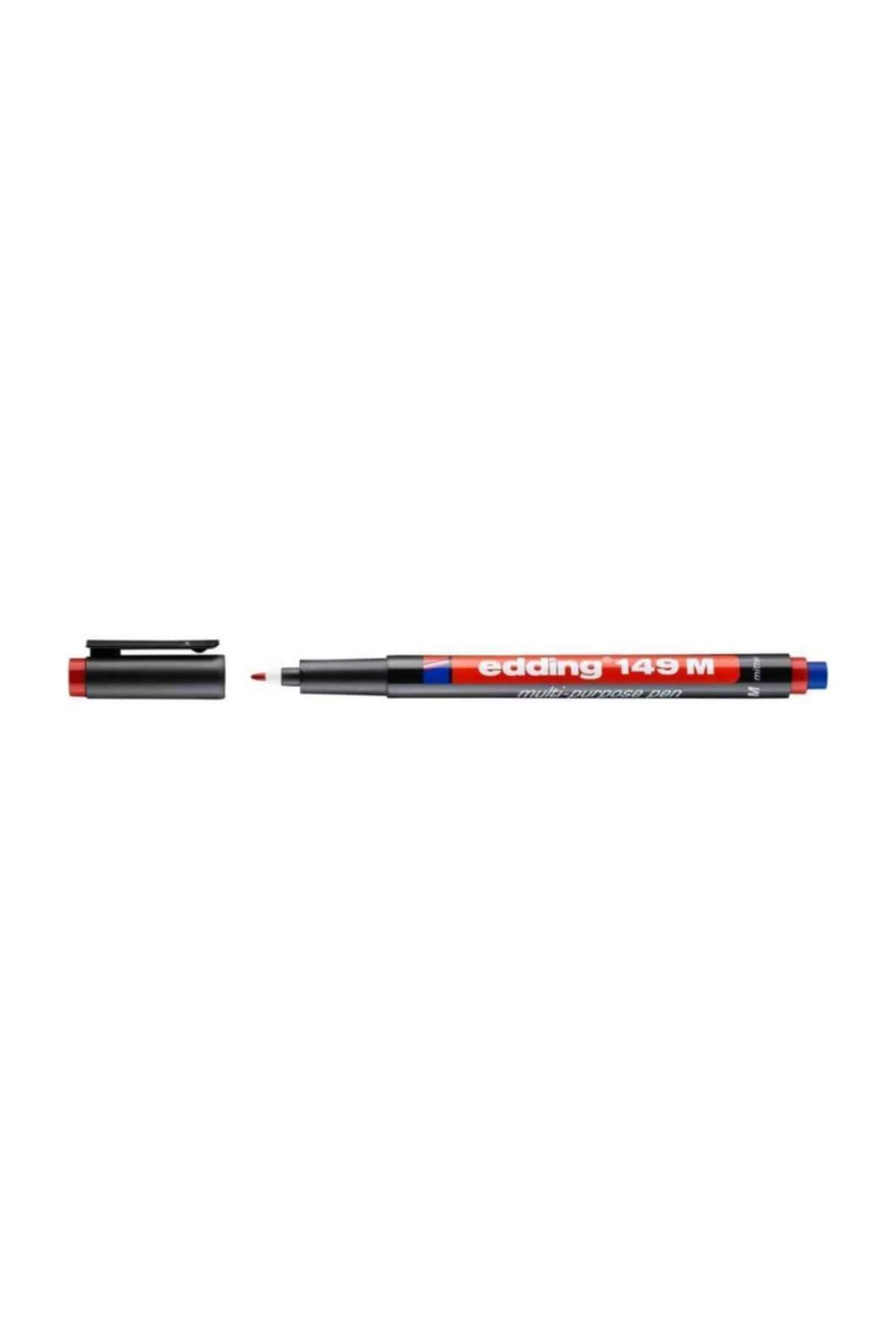 Edding (E-149M) Asetat Kalemi-Silgili Kırmızı 10 Lu