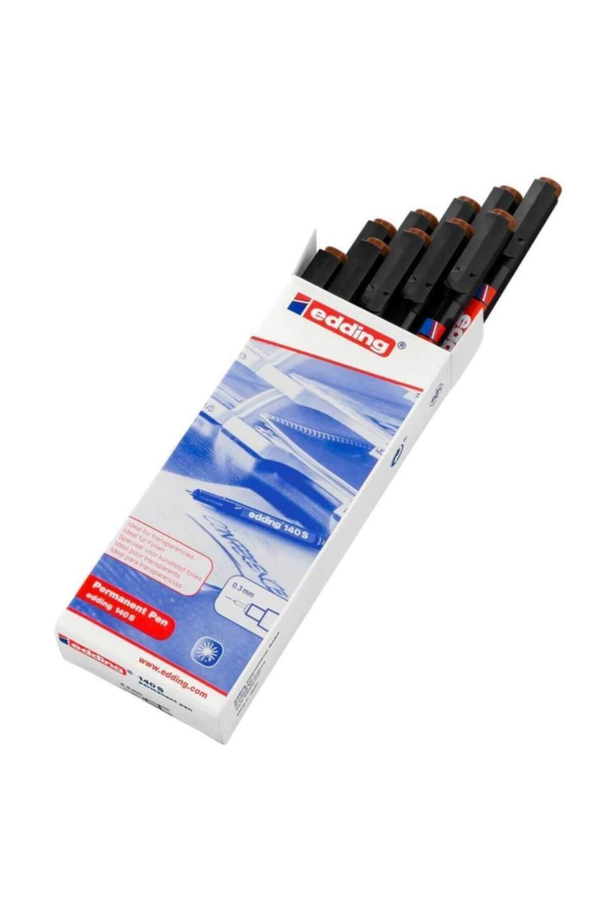 Edding Asetat Kalemi Permanent S Seri 0.3 MM Kırmızı 140 S (1 Paket 10 Adet)