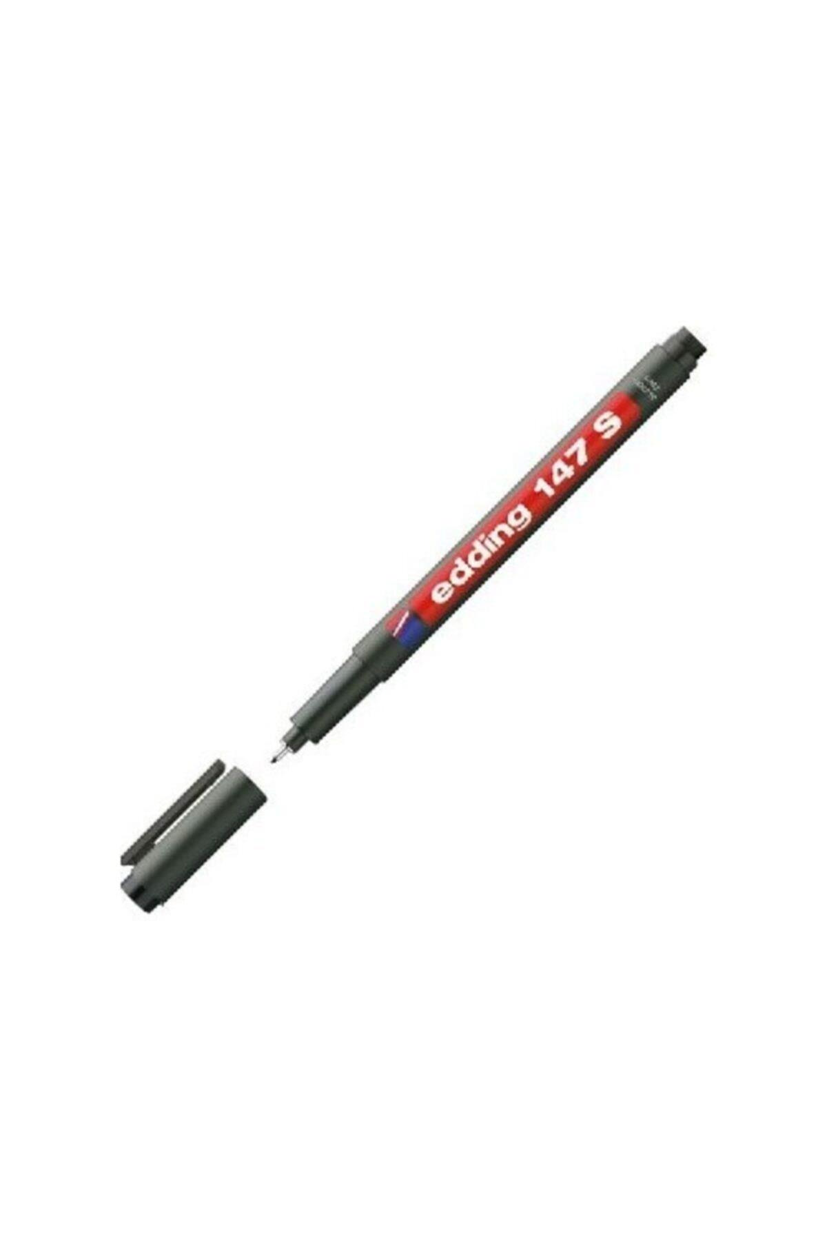 Edding (E-147S) Asetat Kalemi-Silgili Siyah 10 Lu