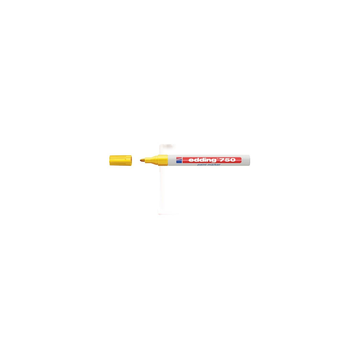 Edding Markör Boya 2-4 MM Yuvarlak Uçlu Sarı Boya Dekor Markörü (10 Lu Paket)