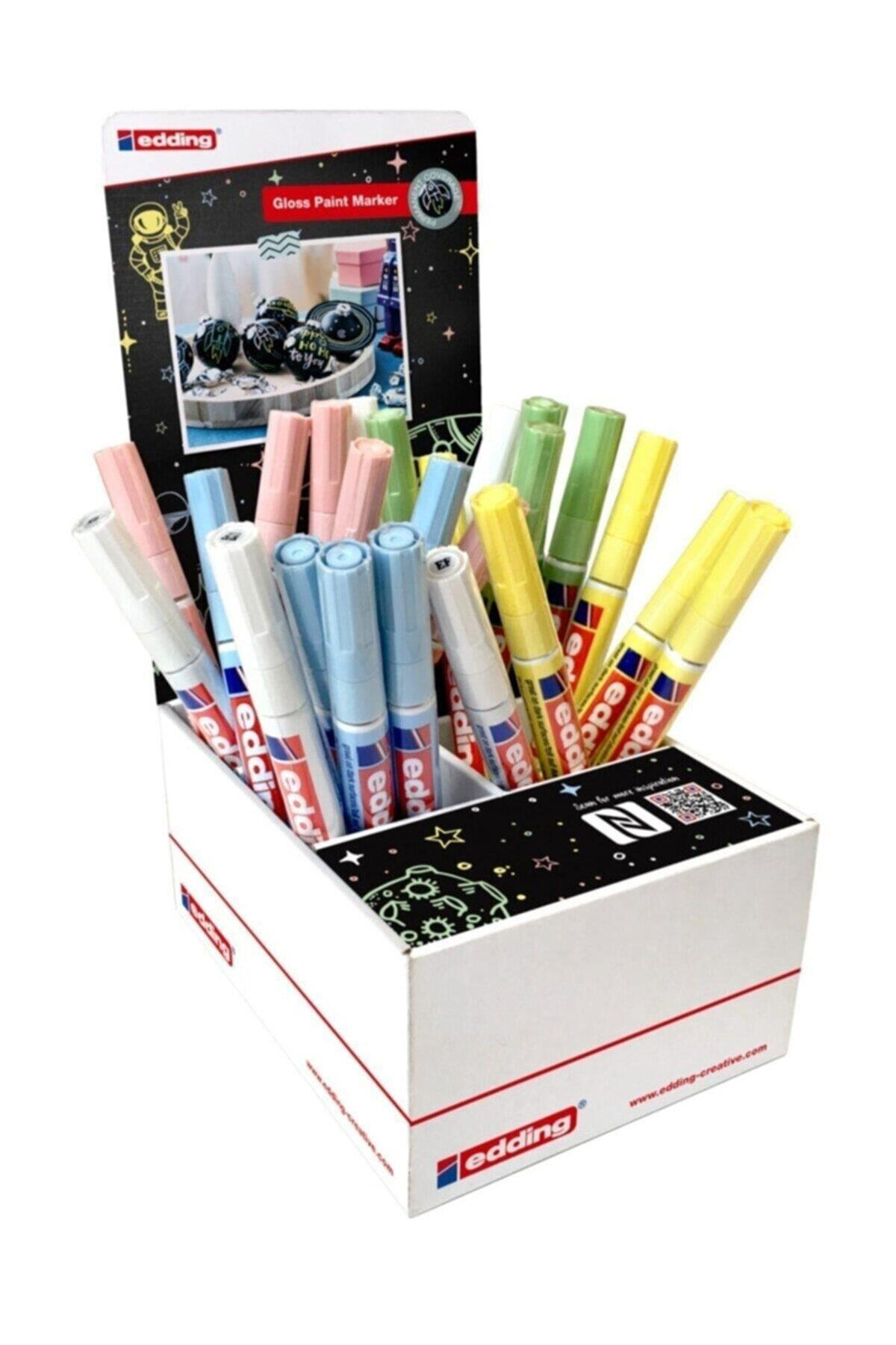 Edding Markör Boya Dekor Kalemi 25'li Display Pastel Set 25 Adet Kalem