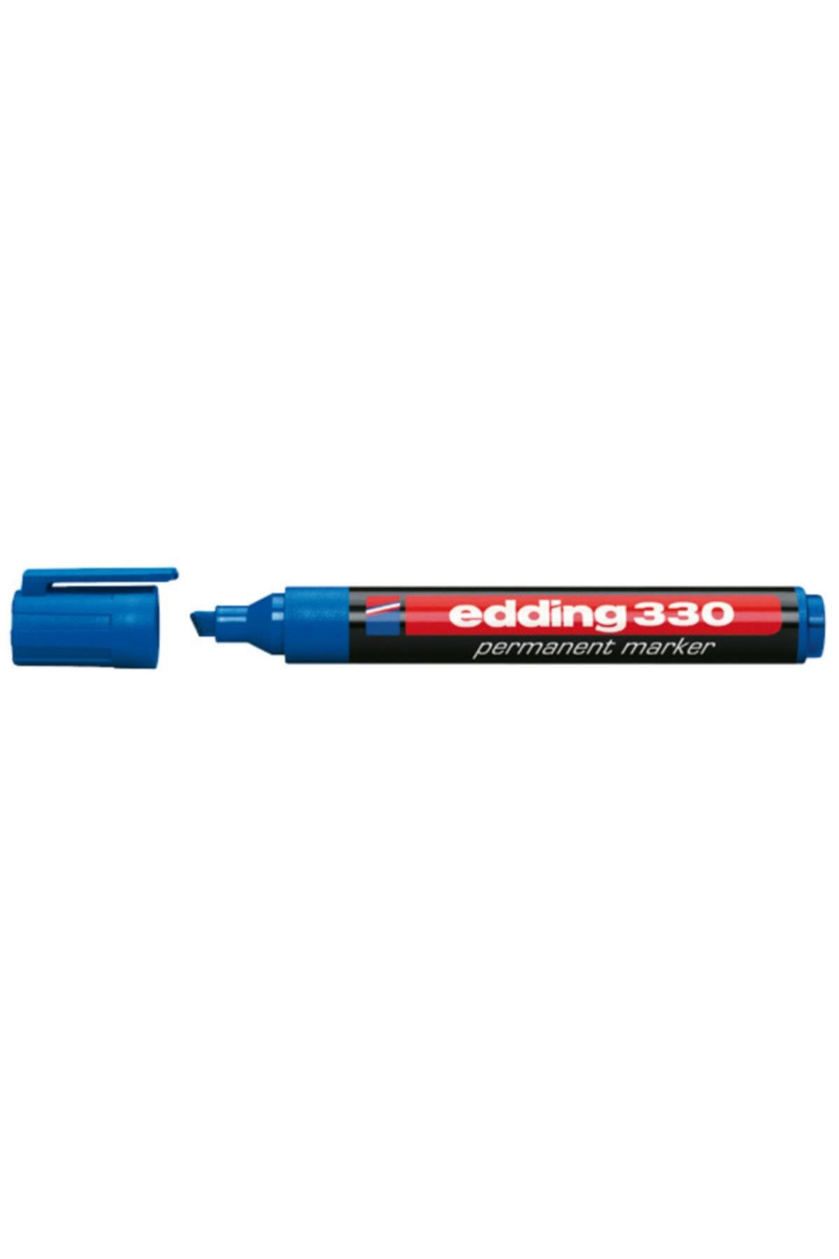 Edding Markör Permanent Kesik Uçlu 1-5 MM Mavi 330 (10 Lu Paket)