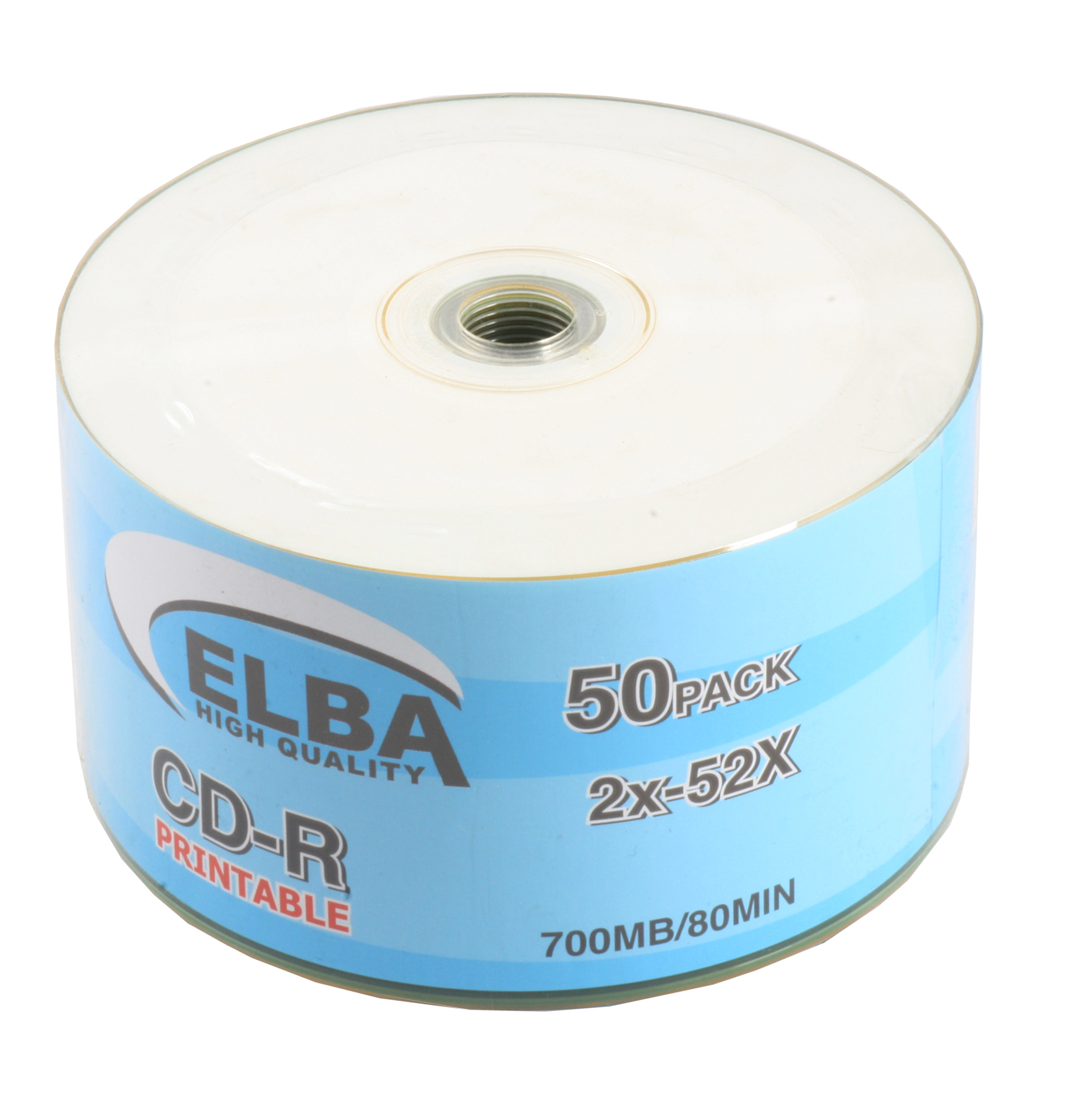 Elba CD-R 700MB-80MIN Printable 50 Li Shrink