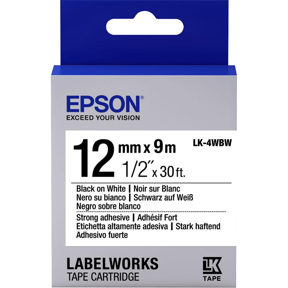 Epson LK-4YBVN Siyah Üzeri Sarı 12 MM 7 Metre Etiket