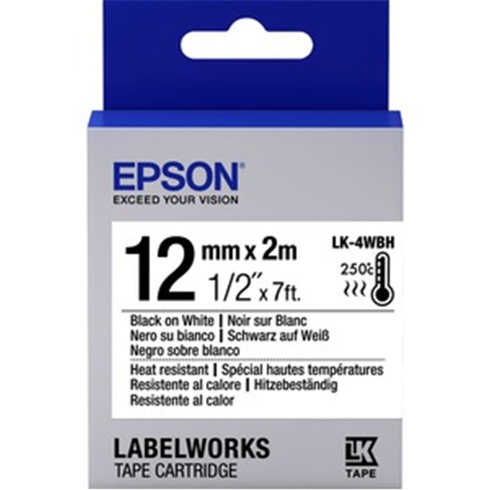 Epson LK-5SBE Mat Siyah Üzeri Silver 18 mm 9 Metre Etiket