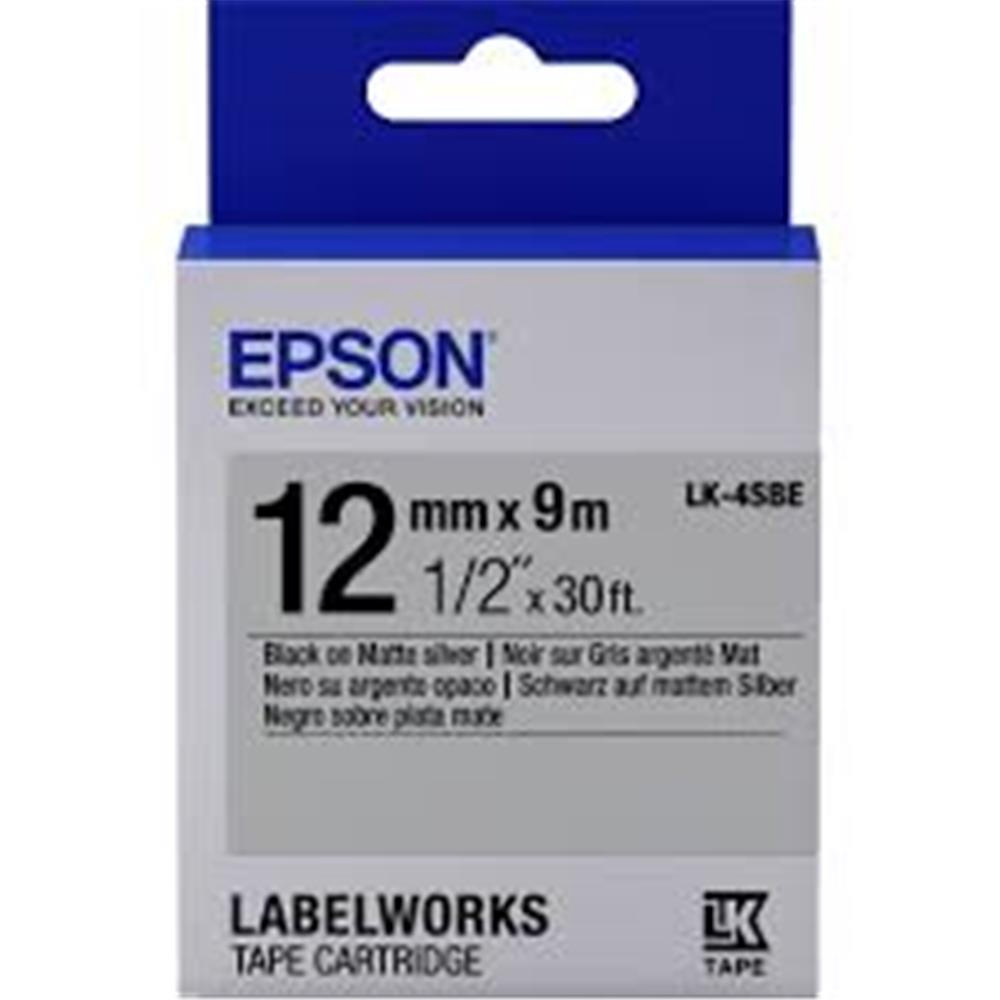 Epson LK-5TBN Clear Siyah Üzeri Beyaz 18 MM 9 Metre Etiket