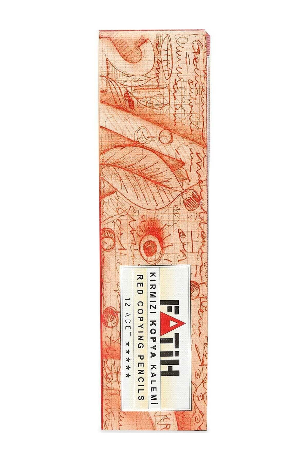 Fatih Kopya Kalemi Kırmızı 25020 12 Li Paket