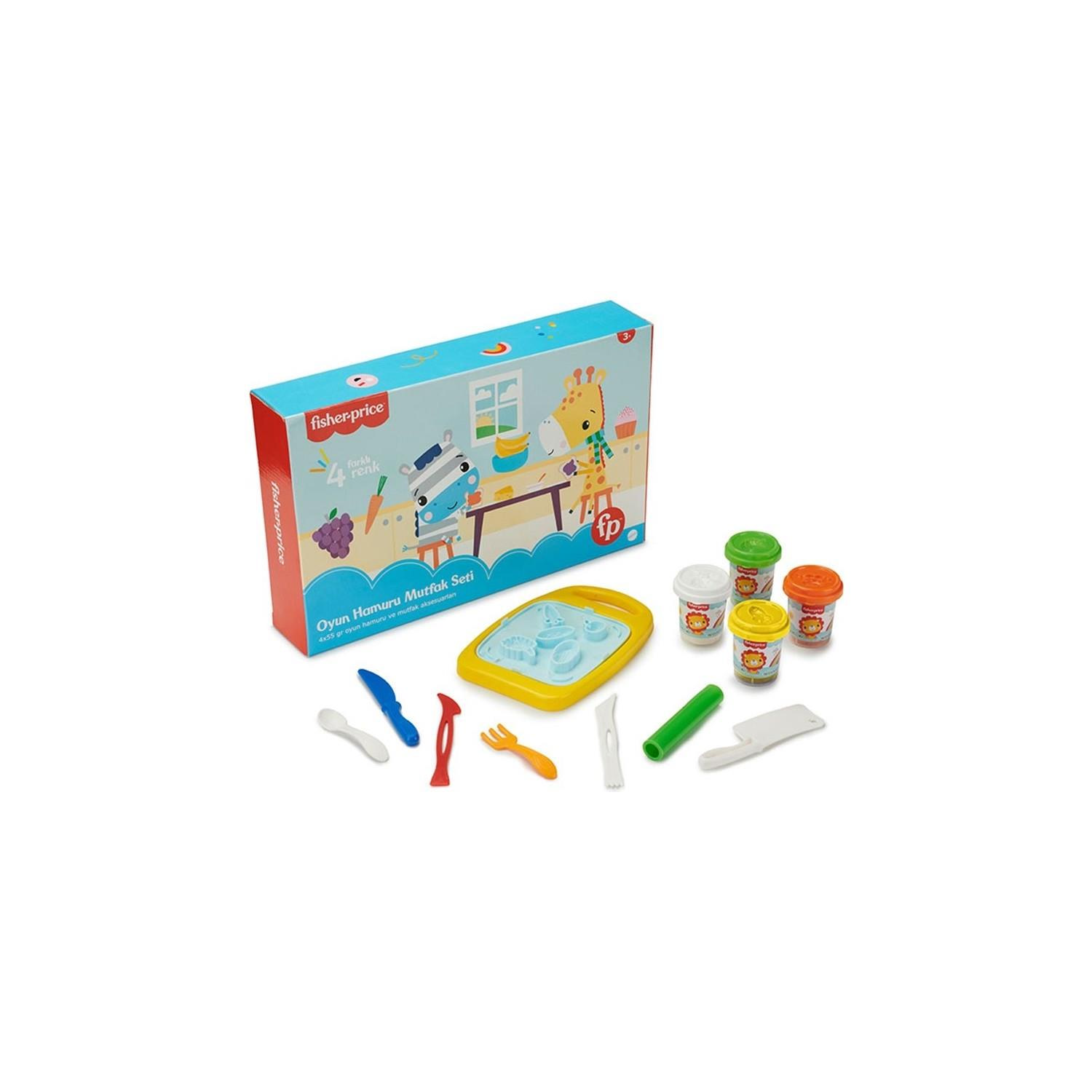 Fisher Price Mutfak Oyun Hamuru Seti 8 Parça + 4 Adet Oyun Hamuru