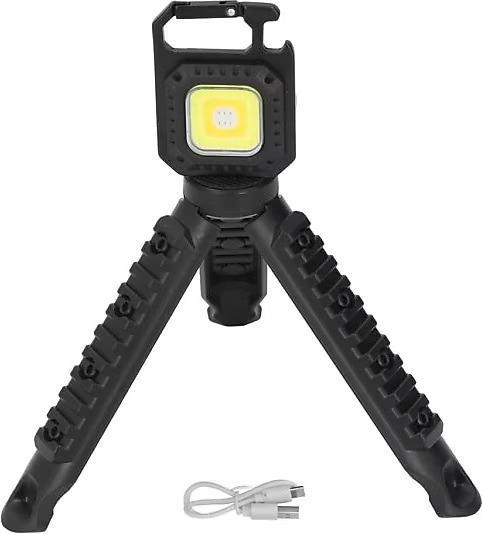 Gold Silver GS-465 Tripodlu Şarj Edilebilir Mini LED Anahtarlık El Feneri