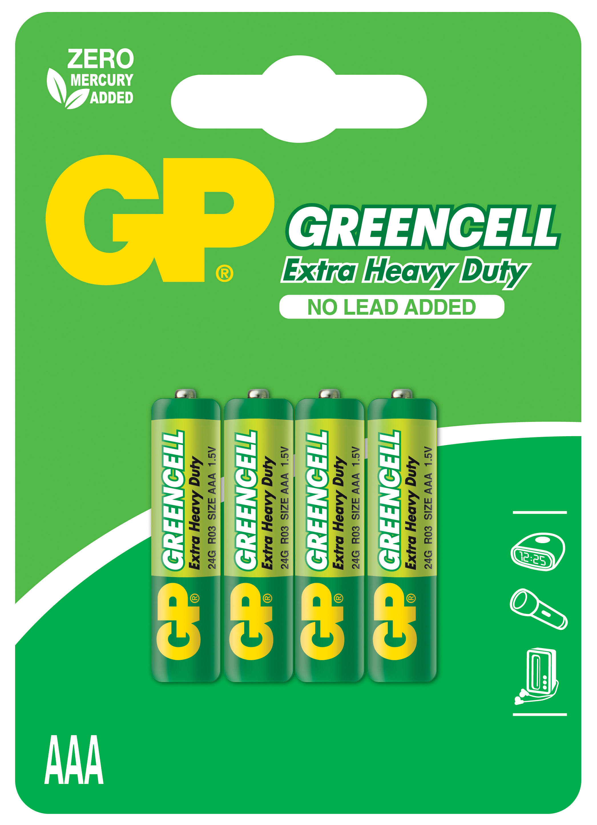 GP Greencel AAA Boy İnce Çinko Kalem Pil 4 Lü Paket