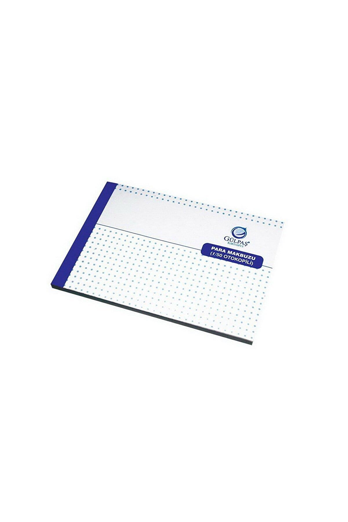 Gülpaş Para Makbuzu 12x16 CM 1-50 Para Makbuzu 2 Nüsha Otokopili (12 Li Paket)