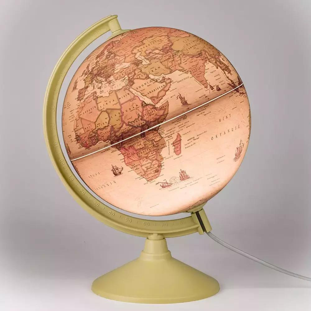 Gürbüz 47205 Eko Seri Işıklı Antik Küre 20 Cm.